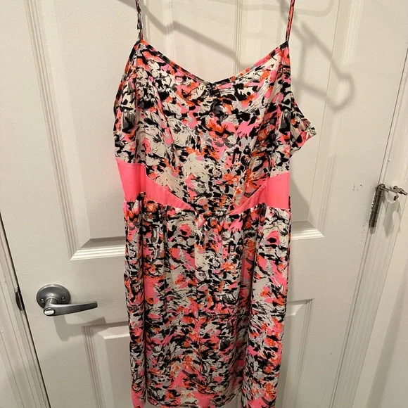 Aqua pink floral dress, L Aqua pink floral dress, L